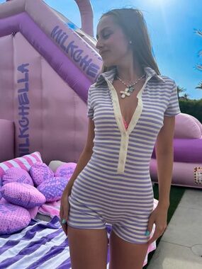 Strawberry Milk Mob Rida Romper
